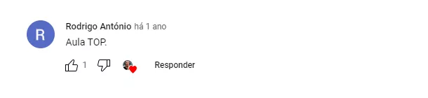 Depoimento de aluno