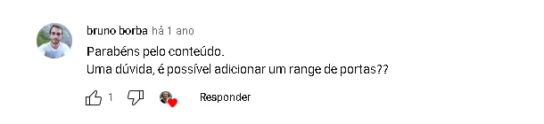 Depoimento de aluno